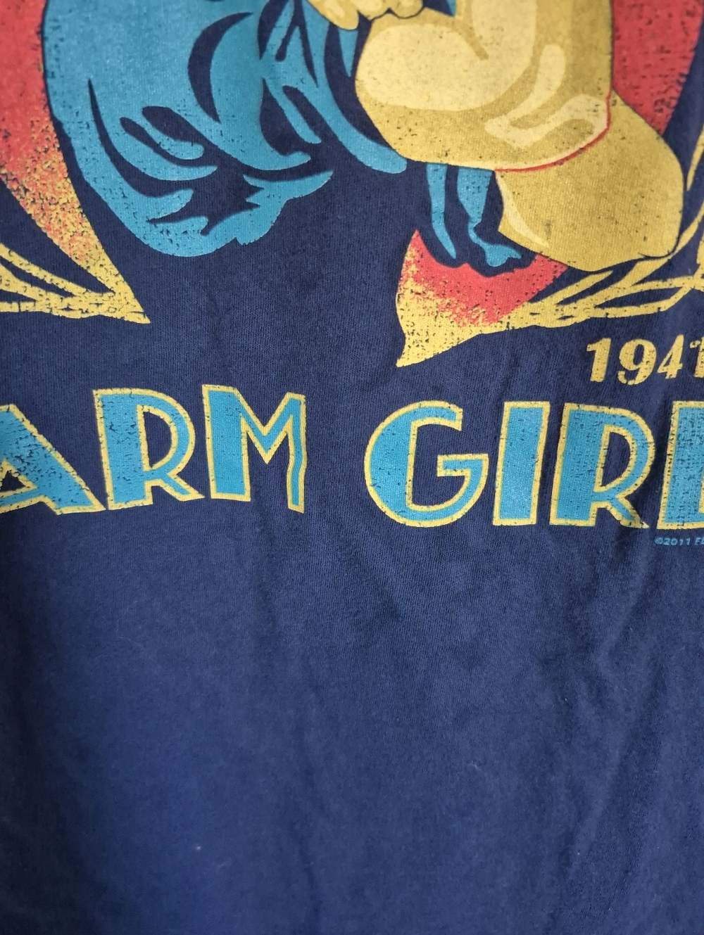 Farm Girl Navy Graphic Tee - 'Don't Need a Man' - Picture 5 of 5